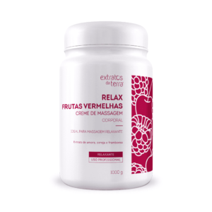 Relax Frutas Vermelhas Creme de Massagem Corporal 1000 g - Extratos da Terra