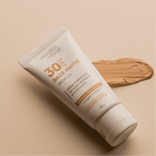 Base Matte e FPS 30 Capuccino 30 g - Extratos da Terra - Image 2